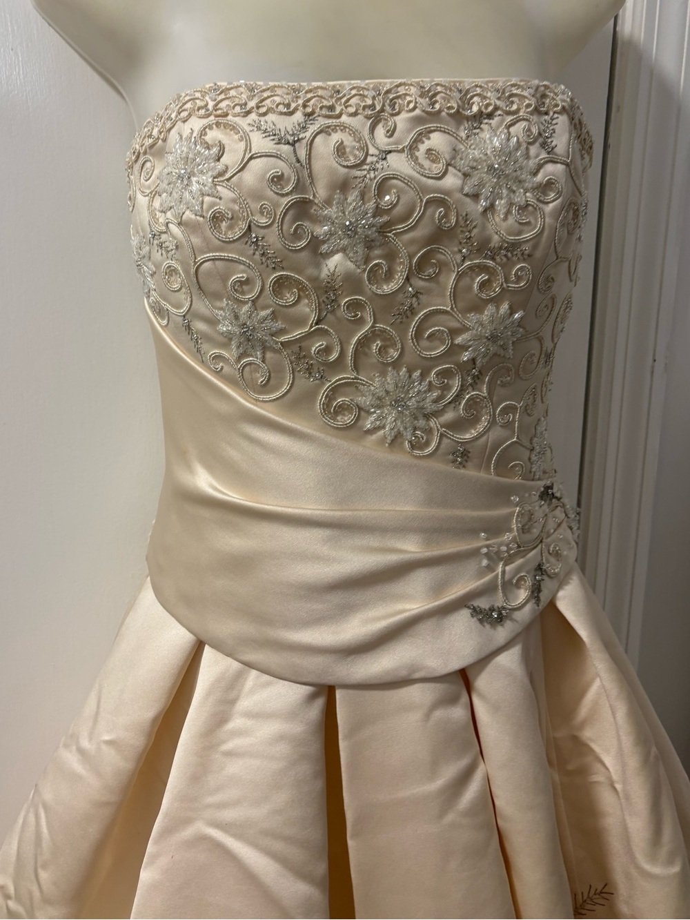 Maggie Sottero Haute Couture Champagne Bridal gown - Picture 4 of 10